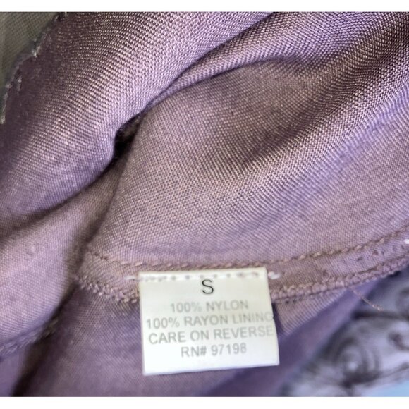 36 Bust Nataya Tiered Edwardian Style Dress Gray Ivory S - Picture 6 of 6